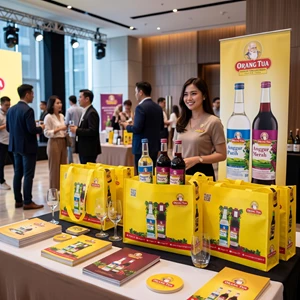 Tas spunbond slempang Laminasi Tas Spunbond Laminasi Full Color Tas Spunbond Promosi