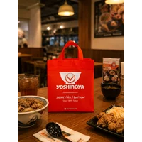  Custom Spunbond Takeaway Bags for Restaurants Branded Spunbond Bags for Food & Beverage Businesses Custom Screen-Printed Spunbond Bags
